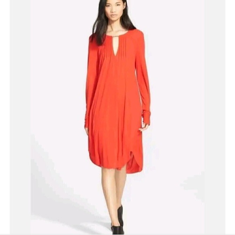 TRACY REESE Pintuck Pleat Tunic Dress